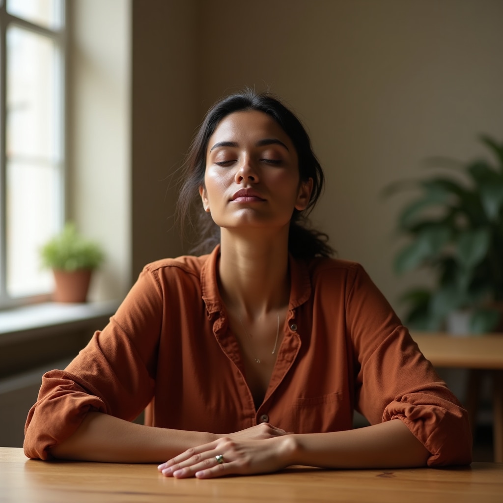 A moment of calm reflection before a decision